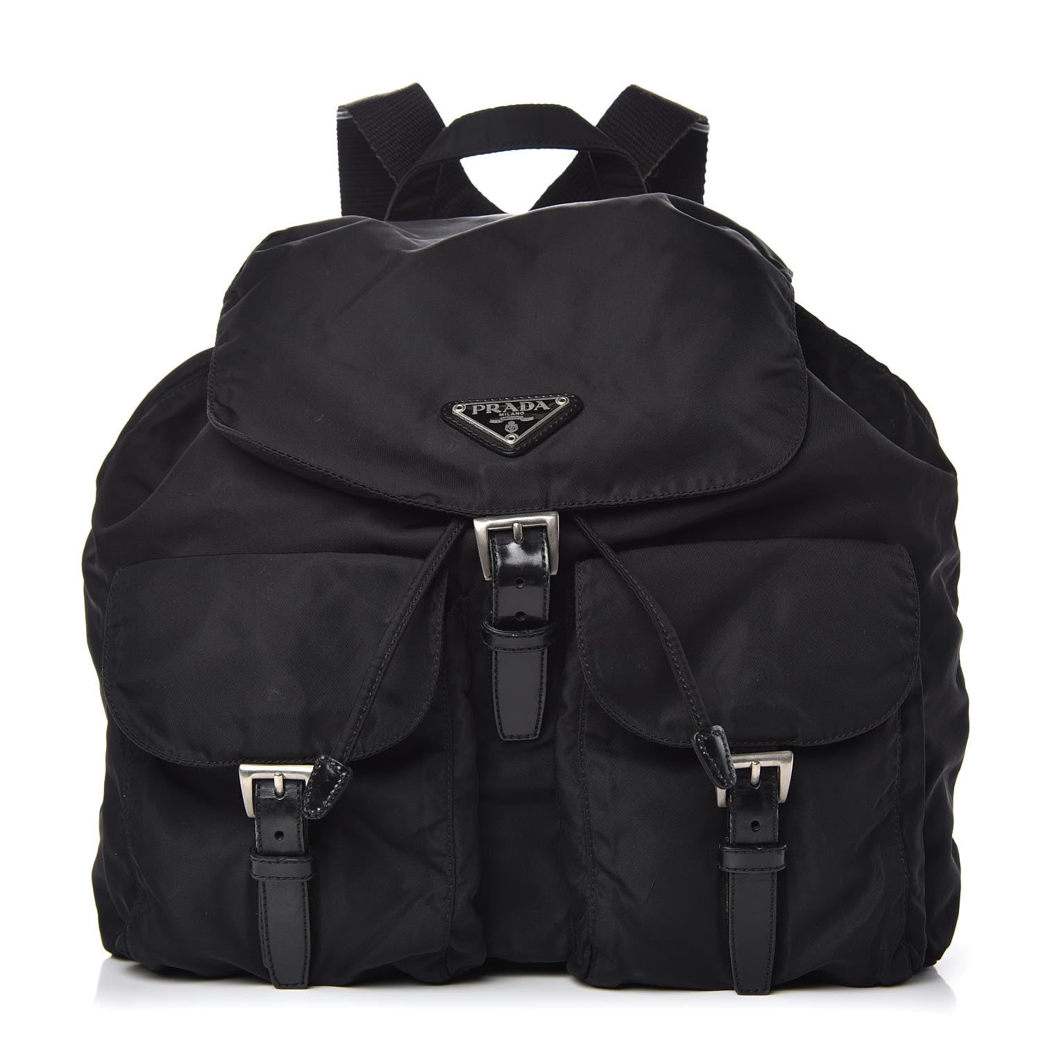 Prada Nylon Vela Medium Backpack Black 1 of 9