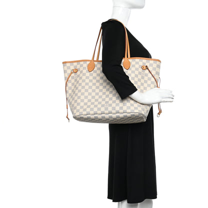Louis Vuitton Damier Azur Neo Neverfull MM Rose Ballerine 3 of 13