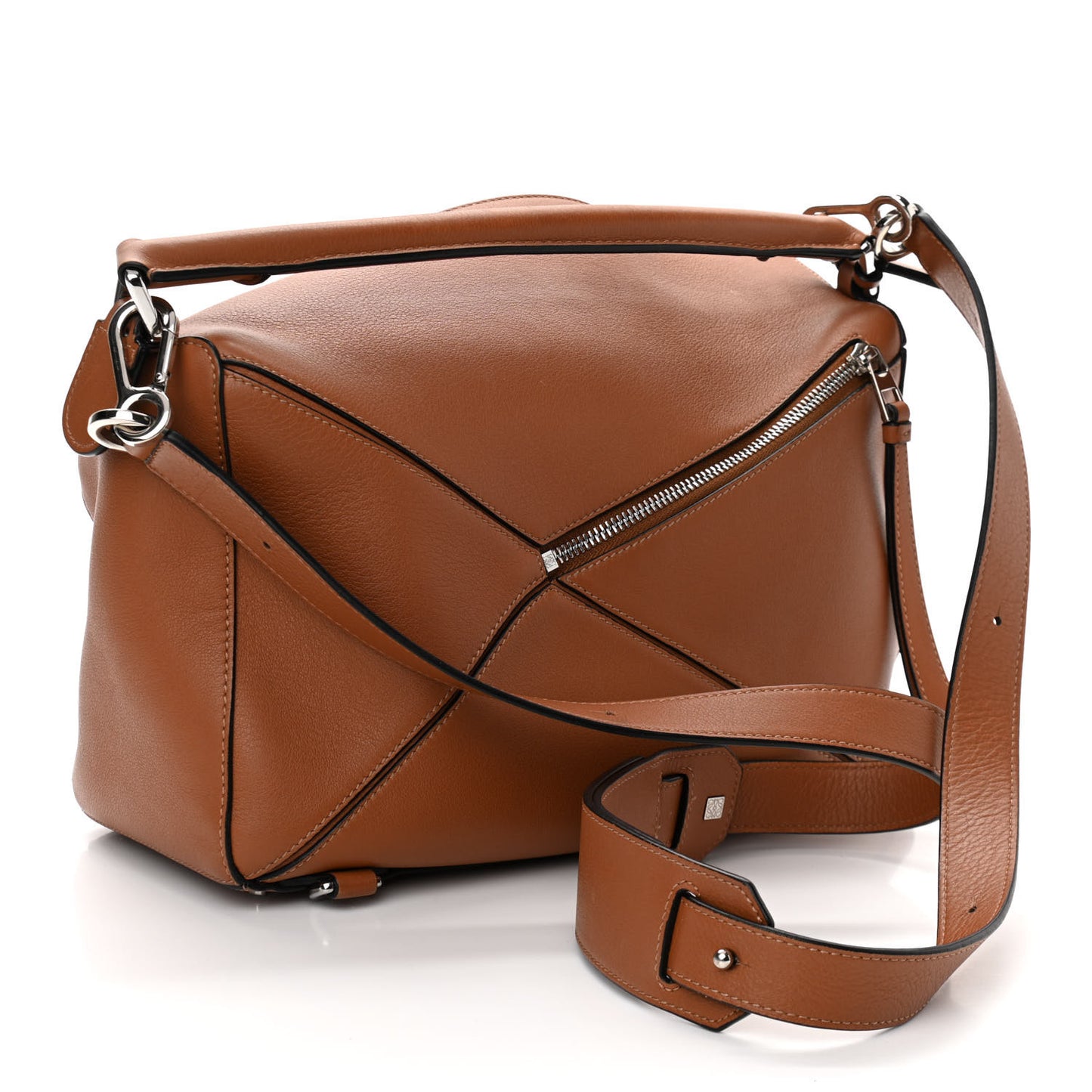 Calfskin Medium Puzzle Bag Tan
