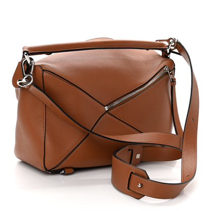 Loewe Calfskin Medium Puzzle Bag Tan 3 of 13