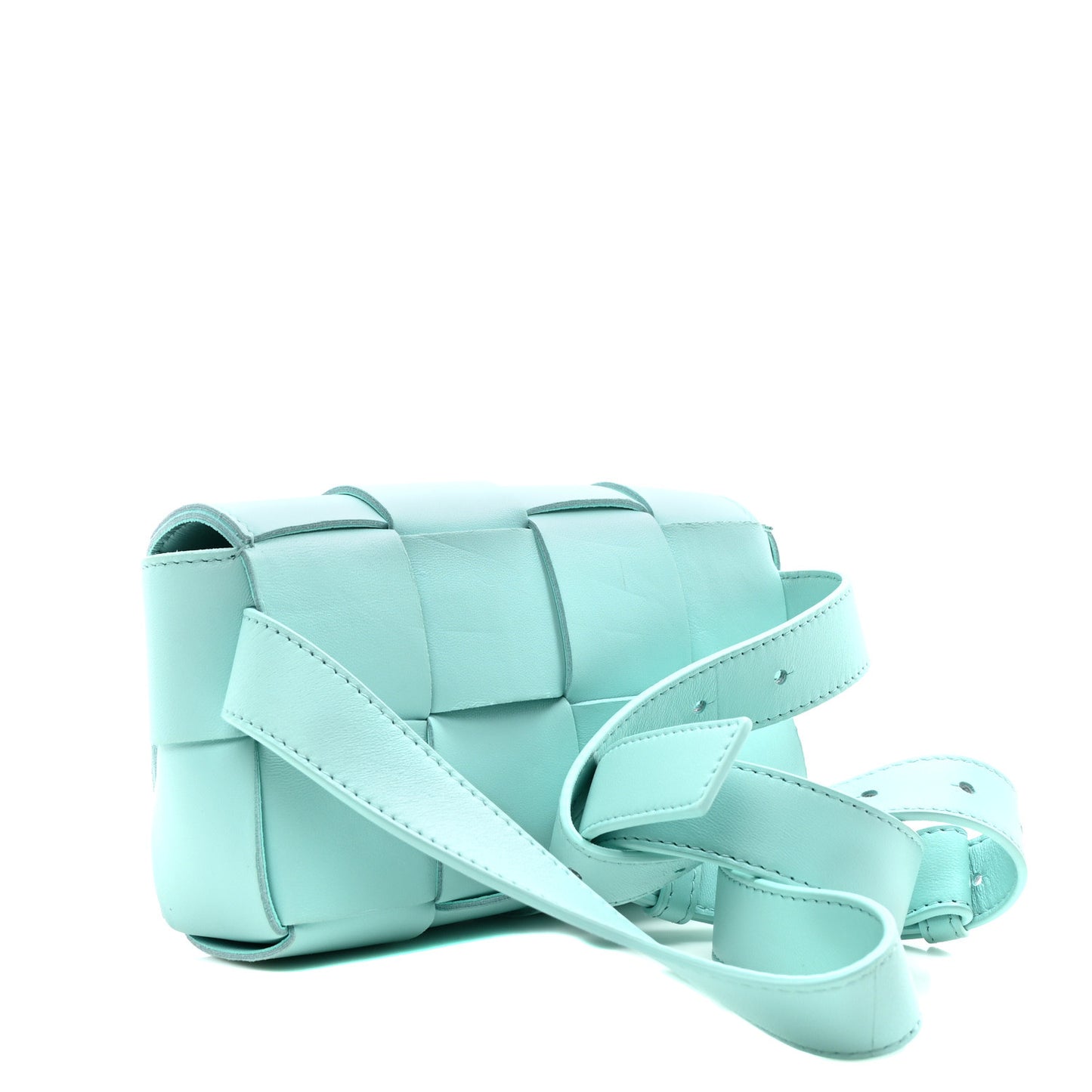 Nappa Maxi Intreccio The Belt Cassette Bag Celadon