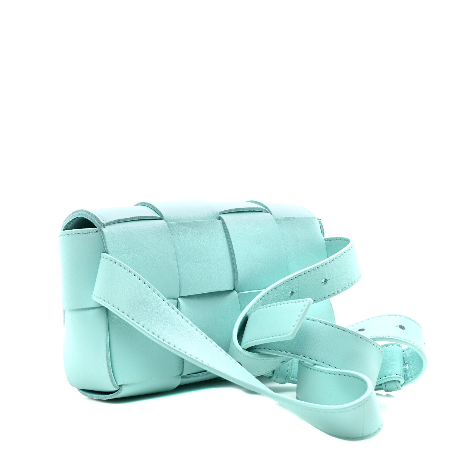 Bottega Veneta Nappa Maxi Intreccio The Belt Cassette Bag Celadon 3 of 9