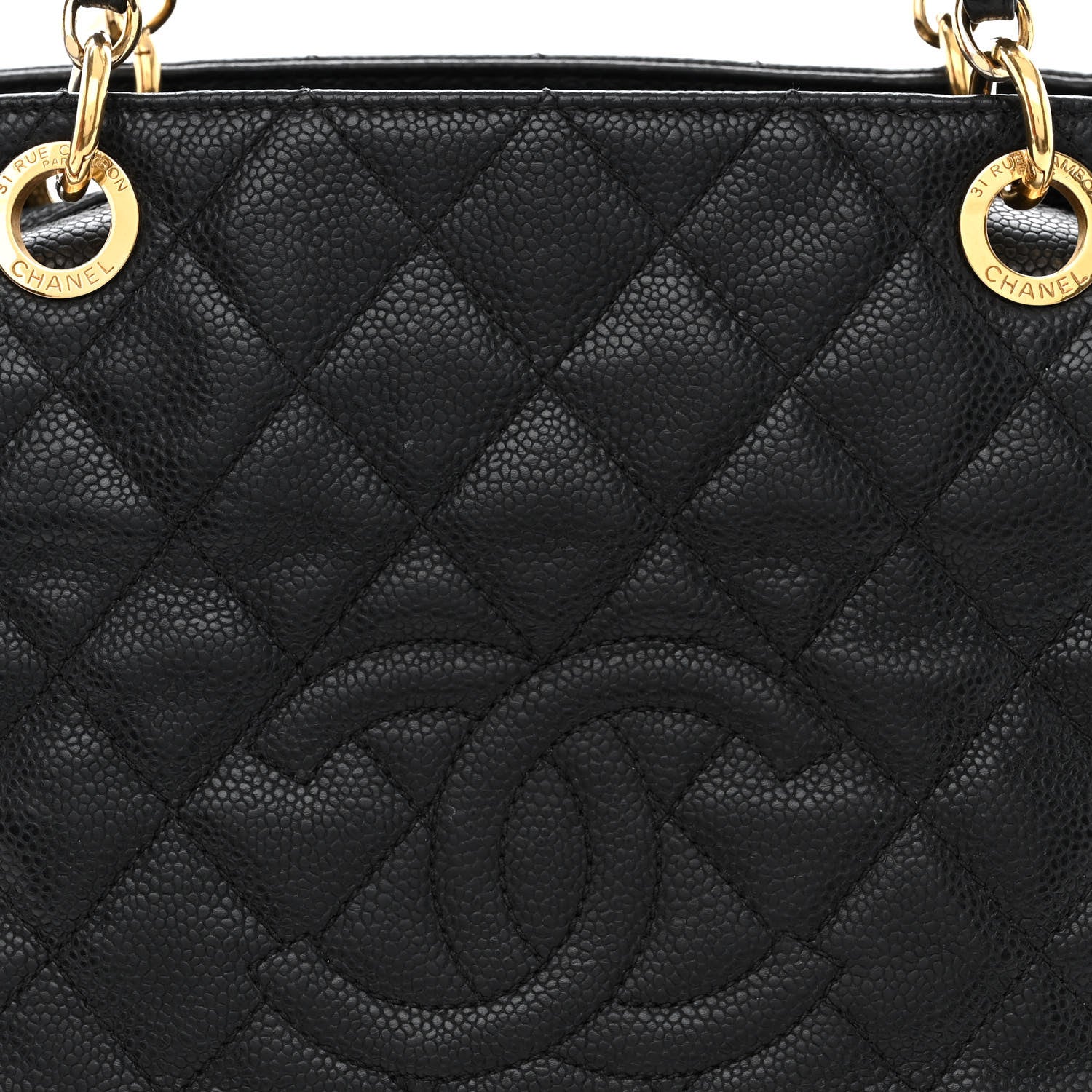 Chanel Caviar Quilted Petit Timeless Tote PTT Black 8 of 10