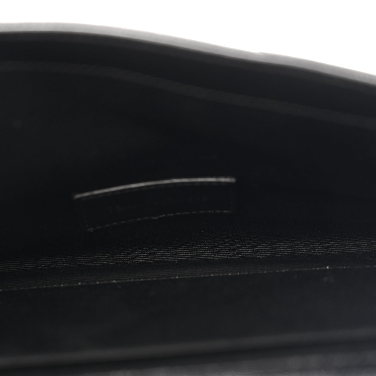 Saint Laurent Grain De Poudre Matelasse Chevron Monogram Envelope Clutch Black 5 of 10