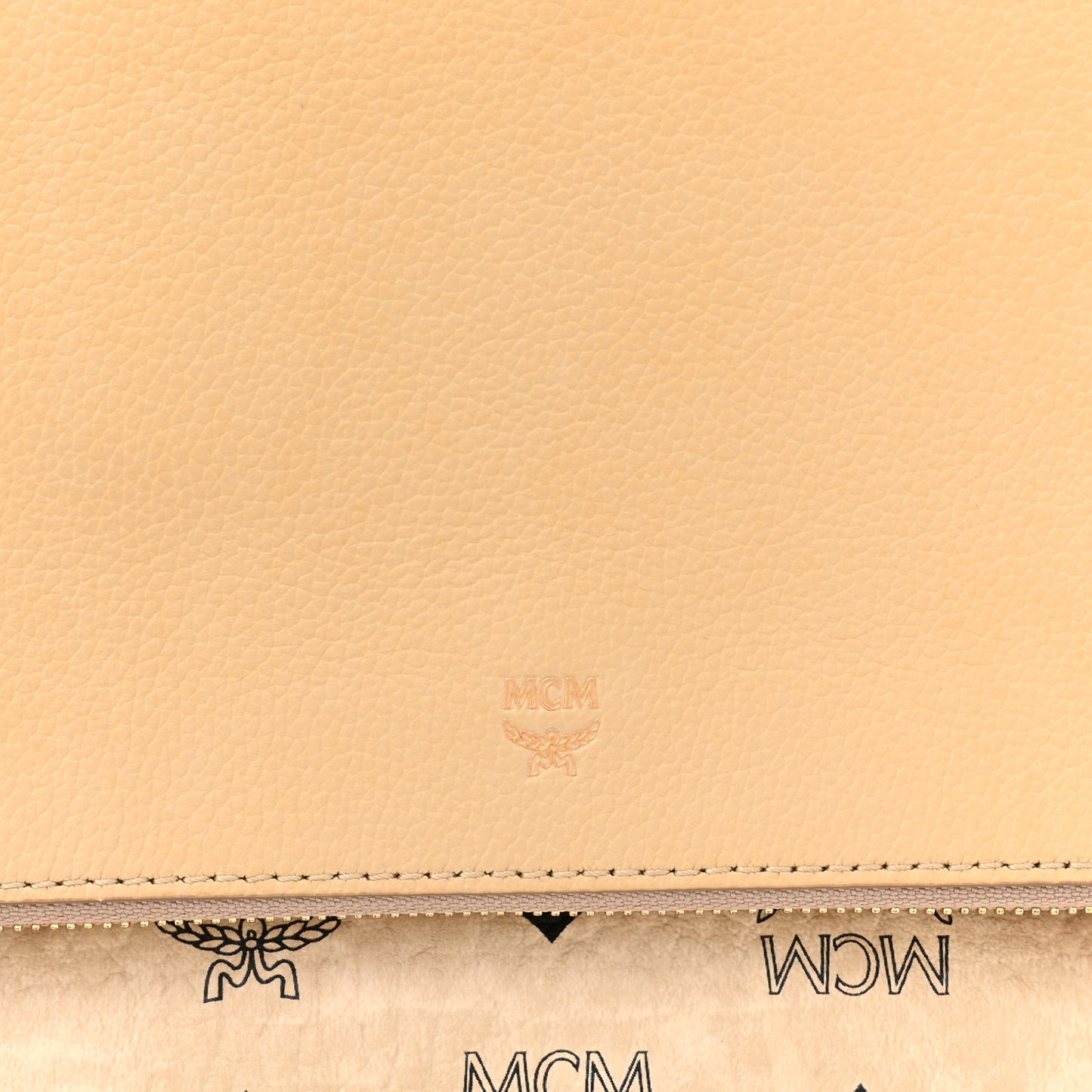 Visetos Corina Foldover Crossbody Bag Latte Beige