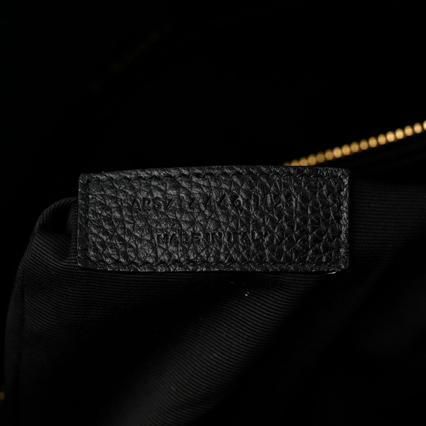 Grained Calfskin Large Souple Sac De Jour Black