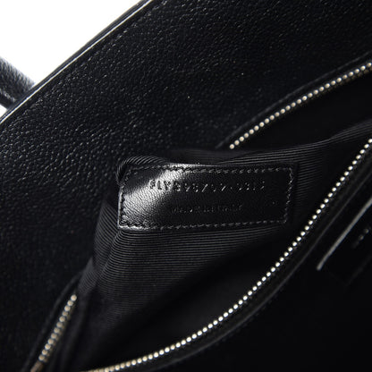 Saint Laurent Grained Calfskin Small Sac De Jour Black 8 of 12