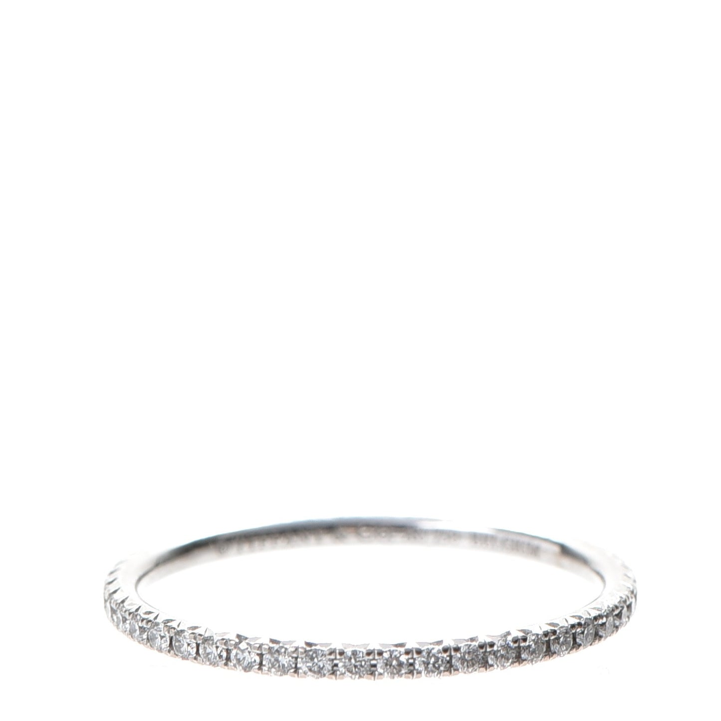 18K White Gold Diamond Metro Ring 7