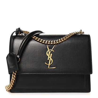 Saint Laurent Calfskin Medium Monogram Sunset Black 1 of 10