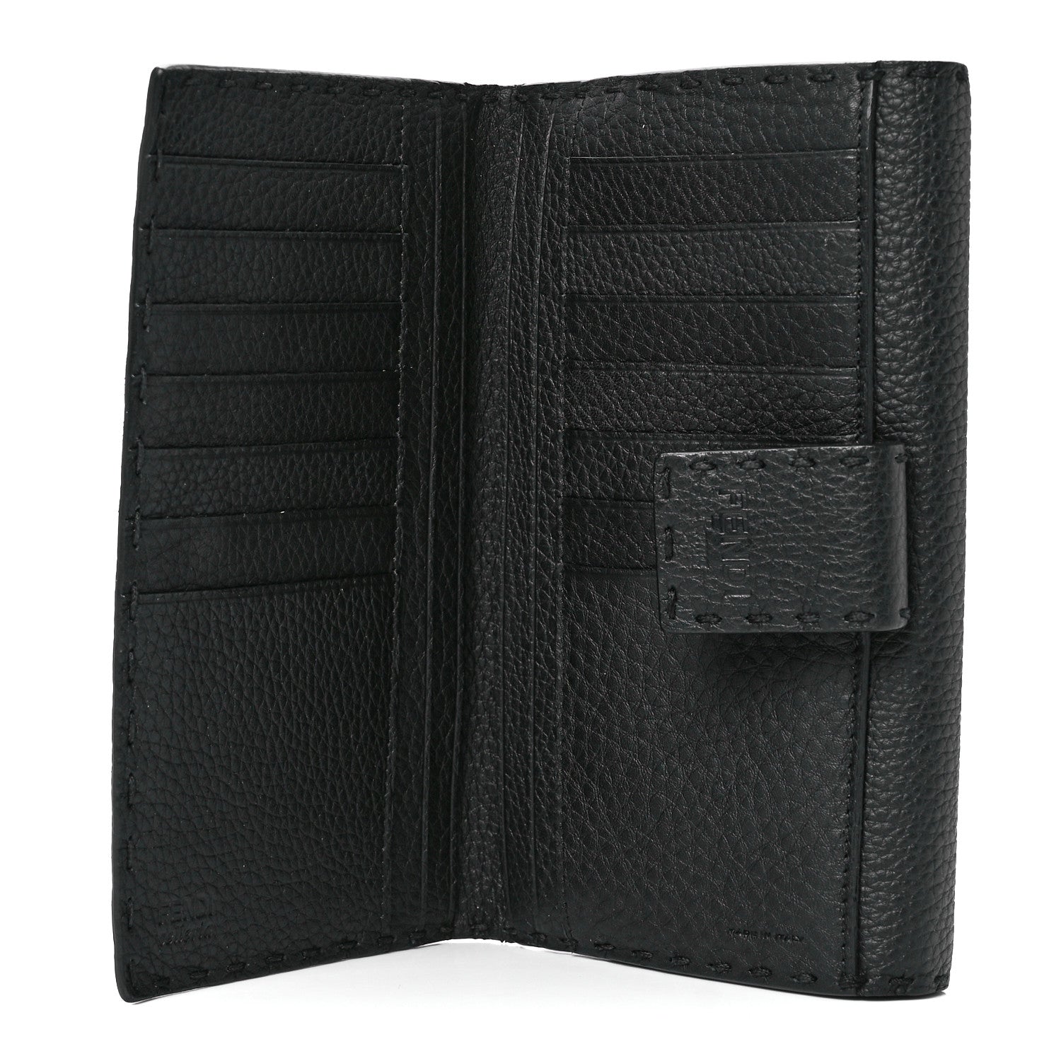Fendi Cuoio Romano Selleria Peekaboo Continental Wallet Asfalto 8 of 16