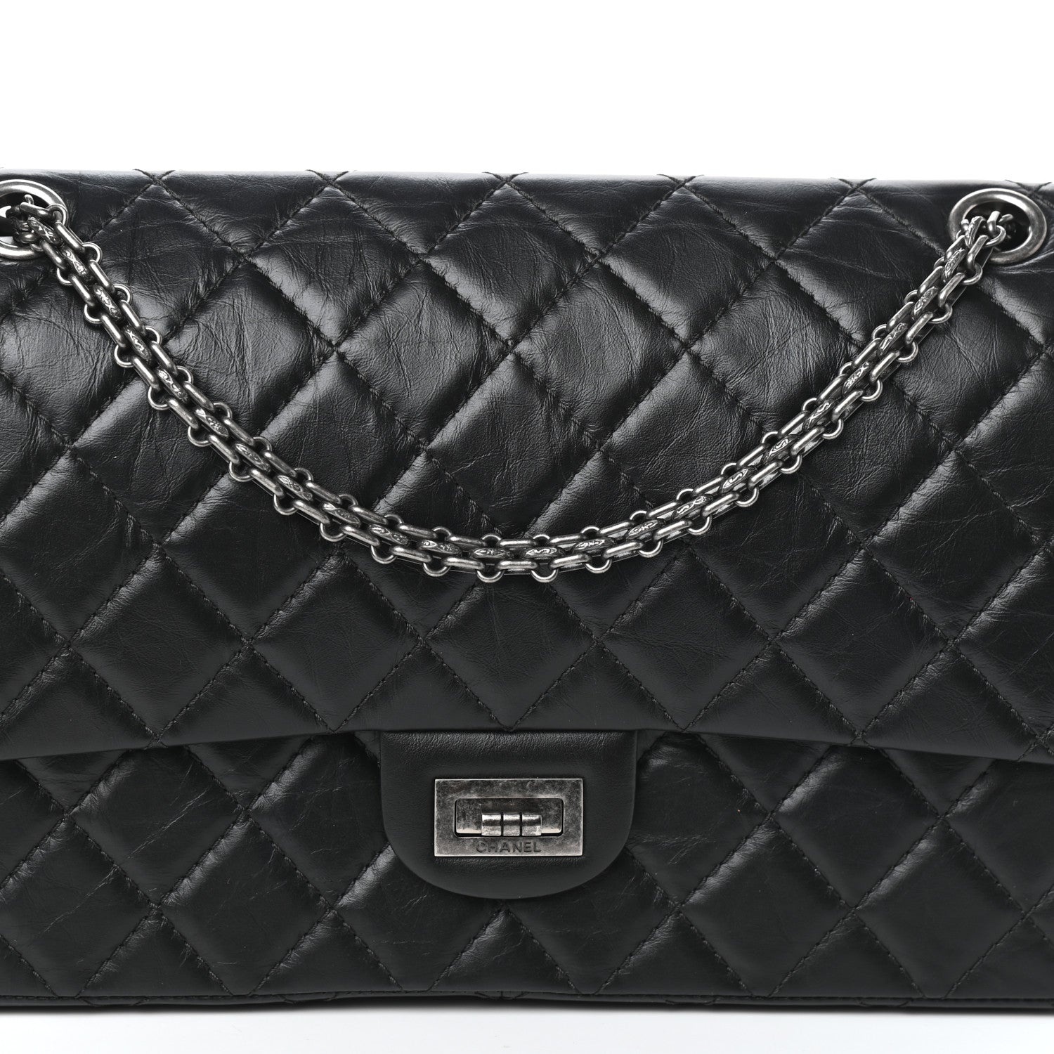Chanel Aged Calfskin Quilted 2.55 Reissue 226 Flap Black 10 of 10