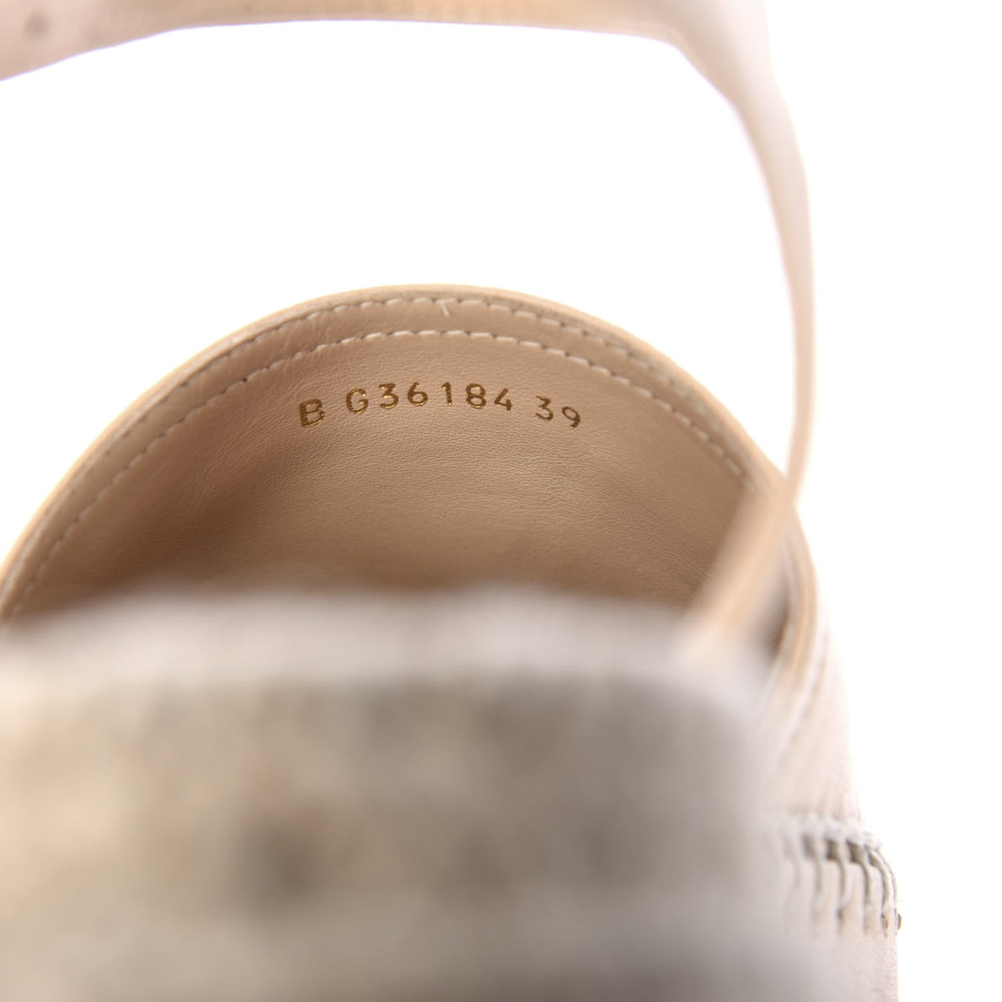 Lambskin Cap Toe CC Espadrille Sandals 39 Beige Black