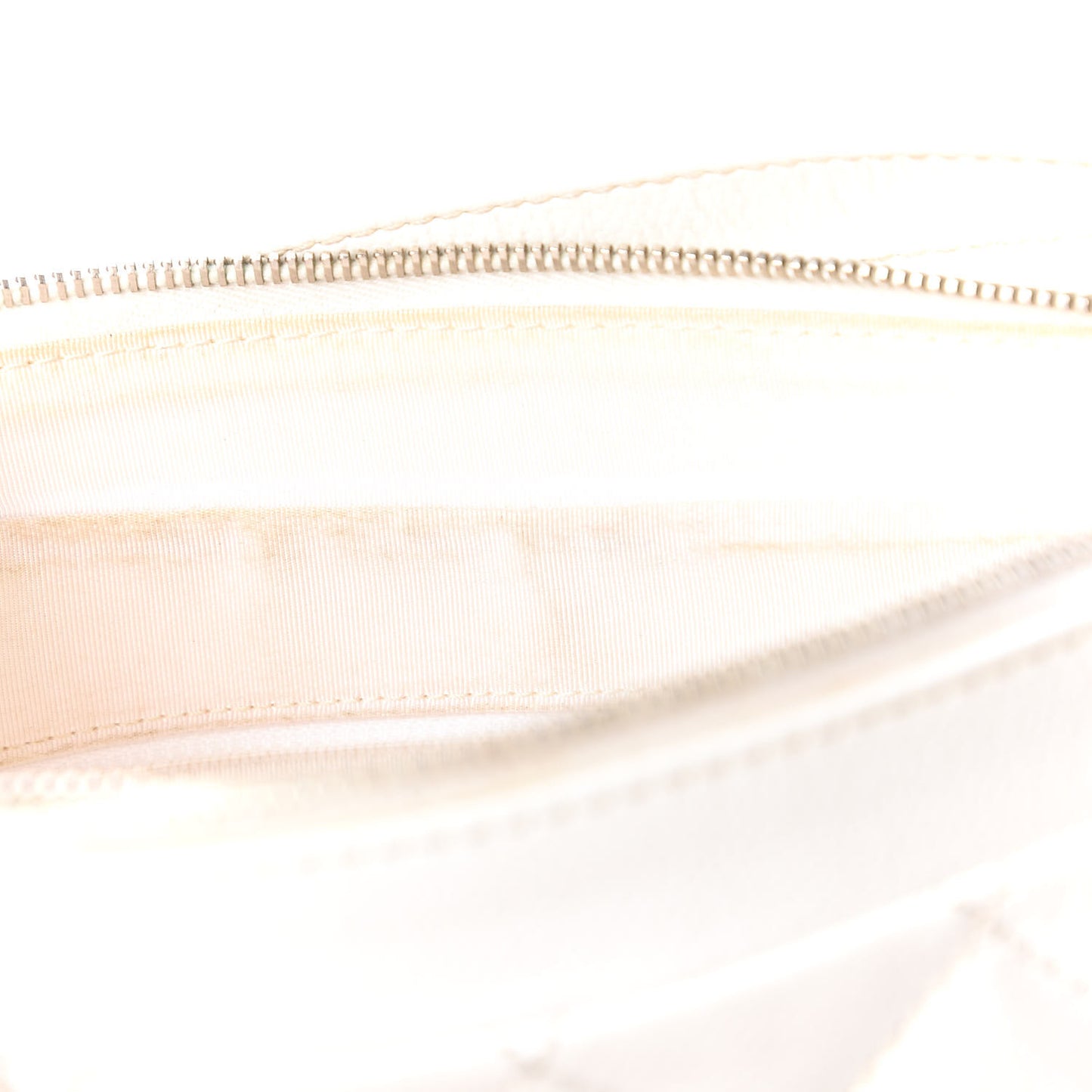 Caviar Quilted Timeless CC Shoulder Bag White