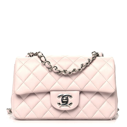 Chanel Lambskin Quilted Mini Rectangular Flap Light Purple 1 of 10
