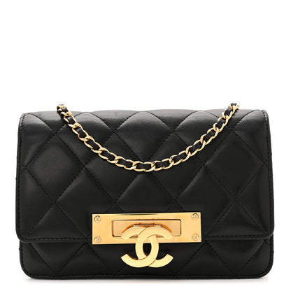 Chanel Lambskin Quilted Golden Class Wallet on Chain WOC Black 1 of 9