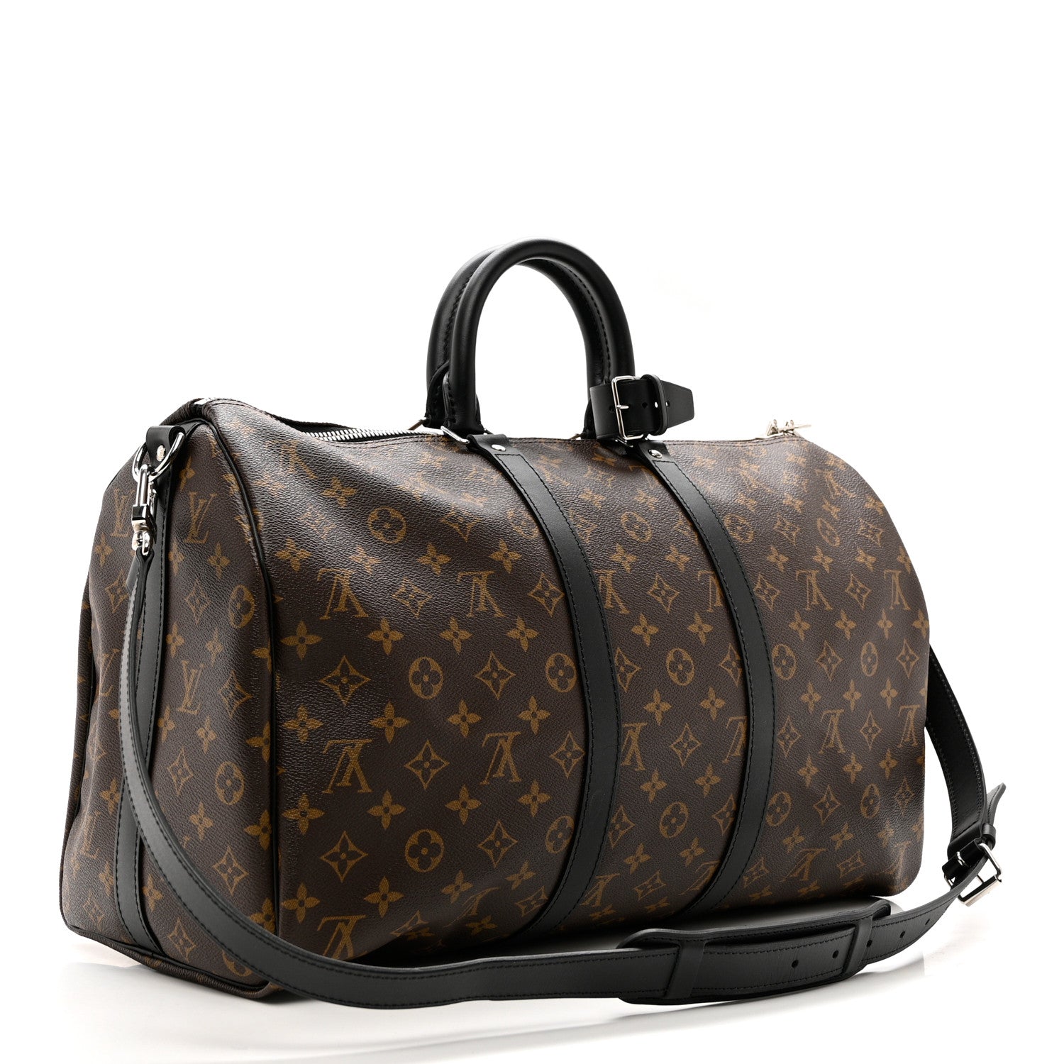 Louis Vuitton Monogram Macassar Keepall Bandouliere 45 3 of 8