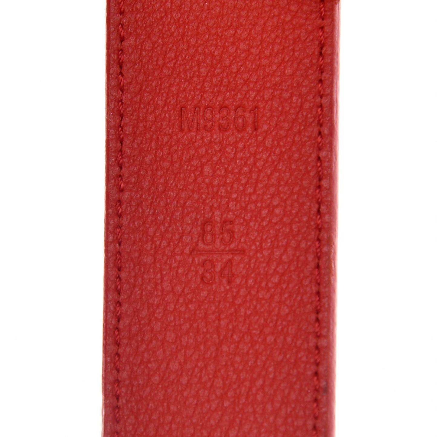 Epi 30mm LV Twist Belt 85 34 Coquelicot