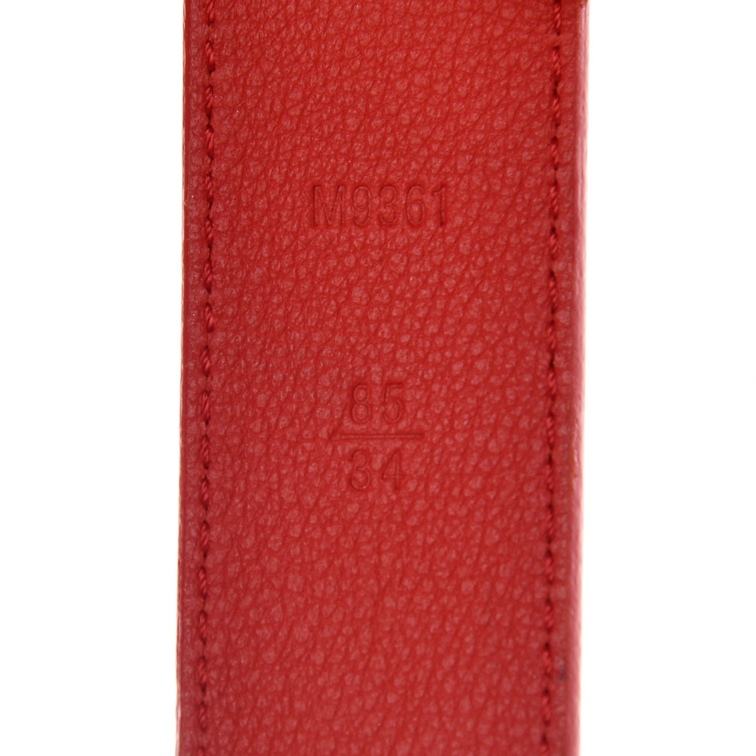 Louis Vuitton Epi 30mm LV Twist Belt 85 34 Coquelicot 4 of 11