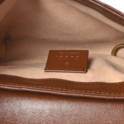 Gucci Azalea Calfskin Matelasse Diagonal Super Mini GG Marmont Shoulder Bag Cuir 5 of 9