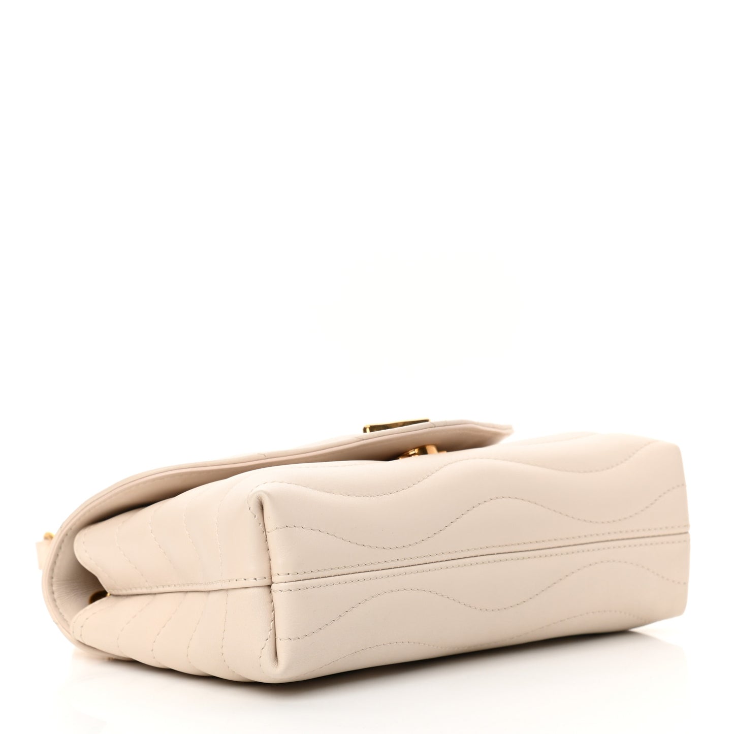Calfskin LV New Wave Chain Bag Ivory