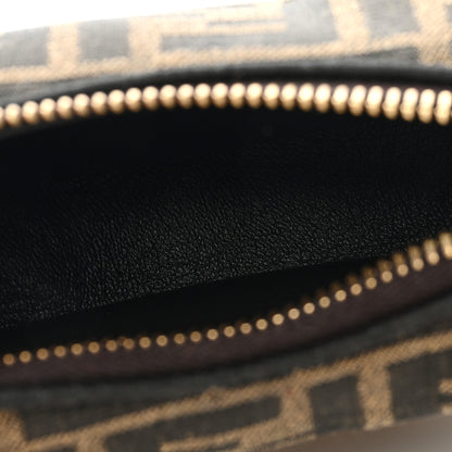 Fendi Fabric Jacquard FF 1974 Nano Fendigraphy Hobo Charm Tobacco Moro 4 of 8