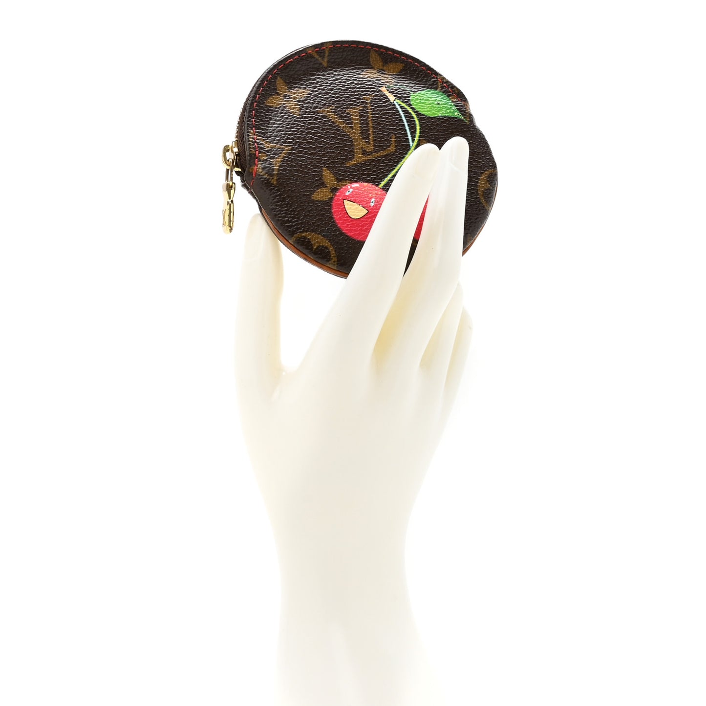 Monogram Cerises Round Coin Purse