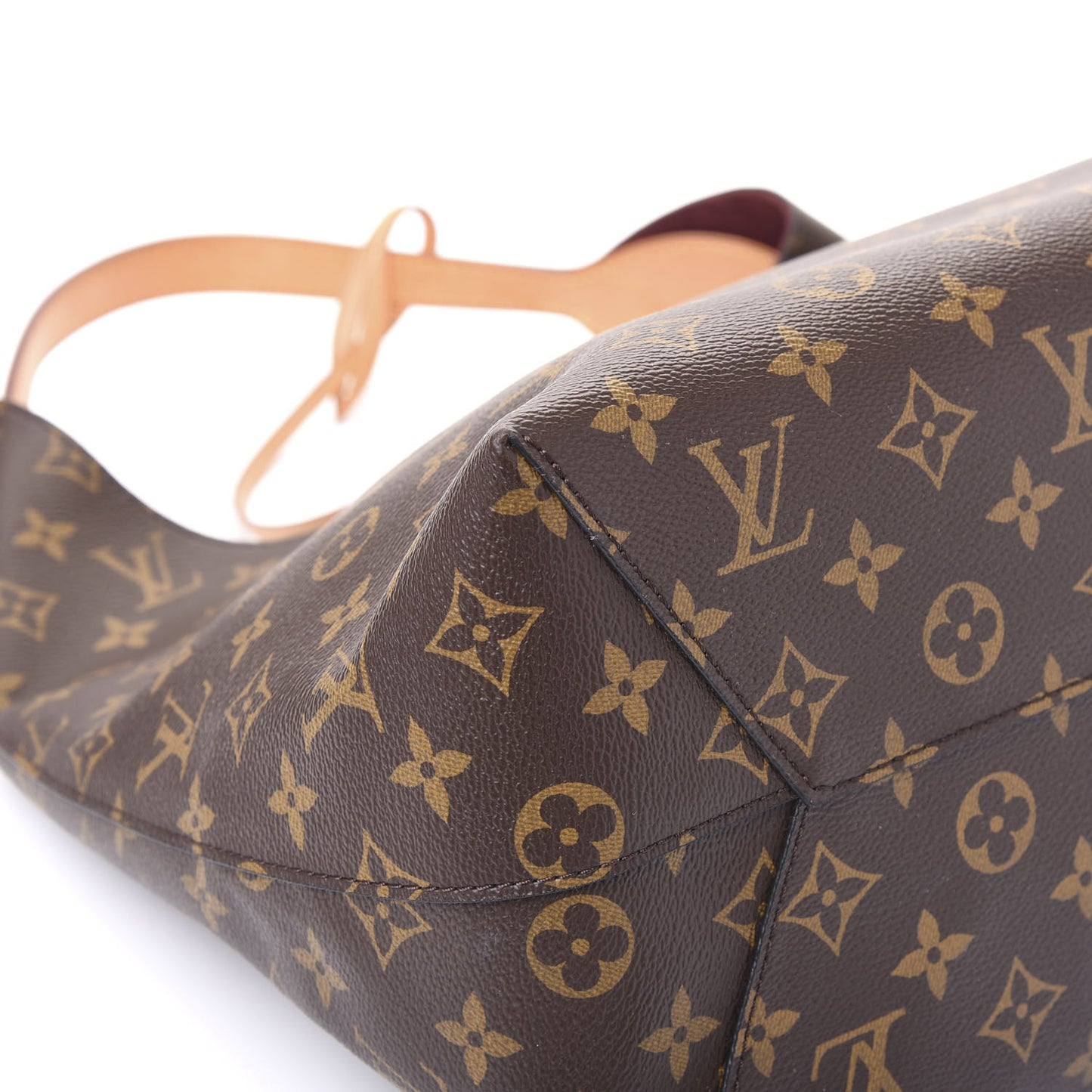 Monogram Flower Hobo Beige