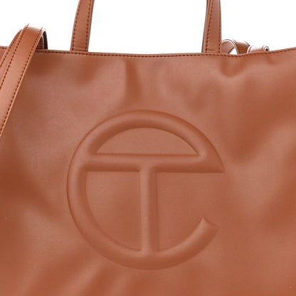 Telfar Vegan Leather Medium Shopping Bag Tan 9 of 13