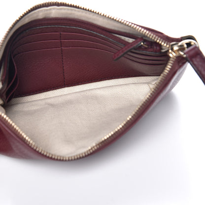 Gucci Pebbled Calfskin Soho Wristlet Scarlatto 5 of 9