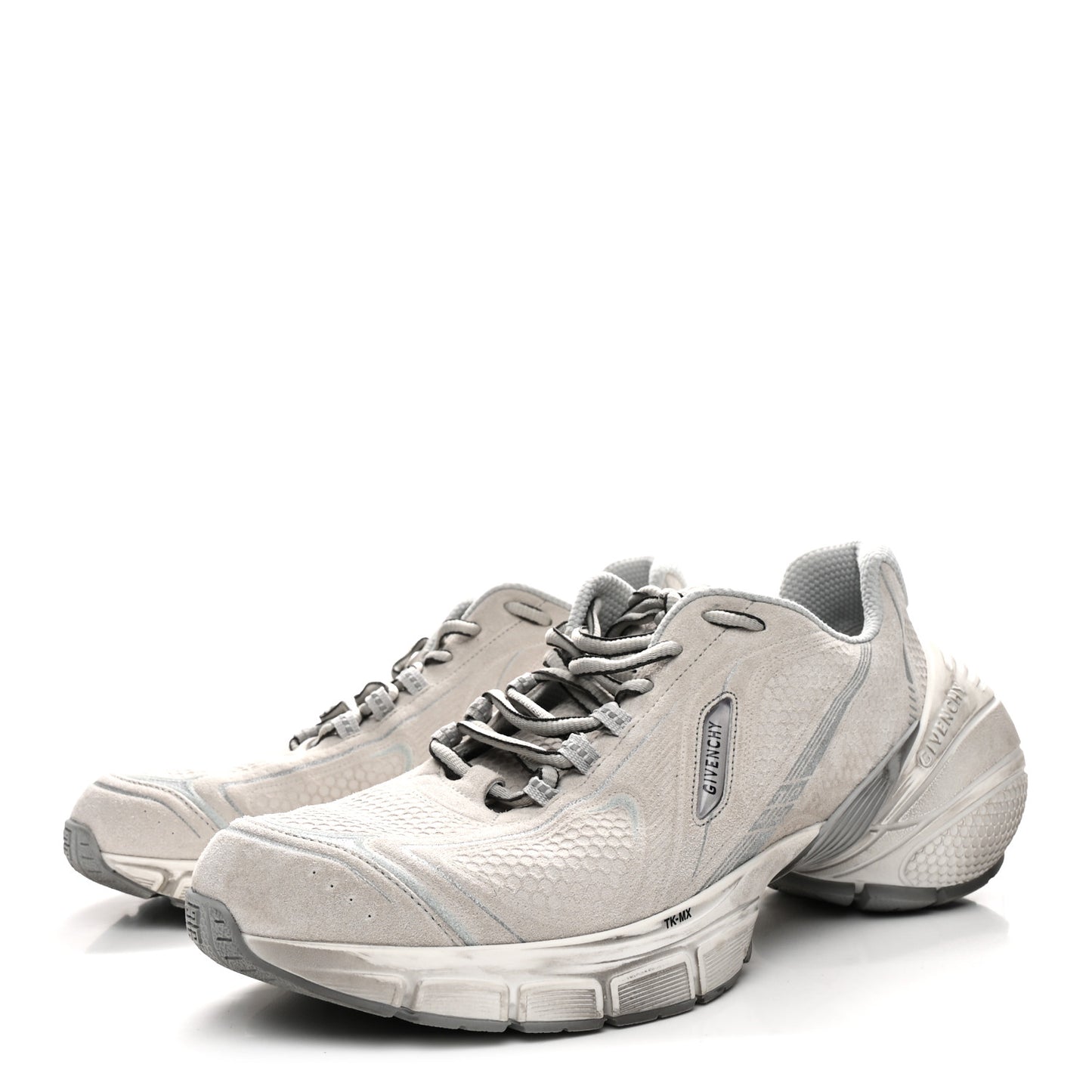 Suede Calfskin TK MX Sneakers 44 Light Grey