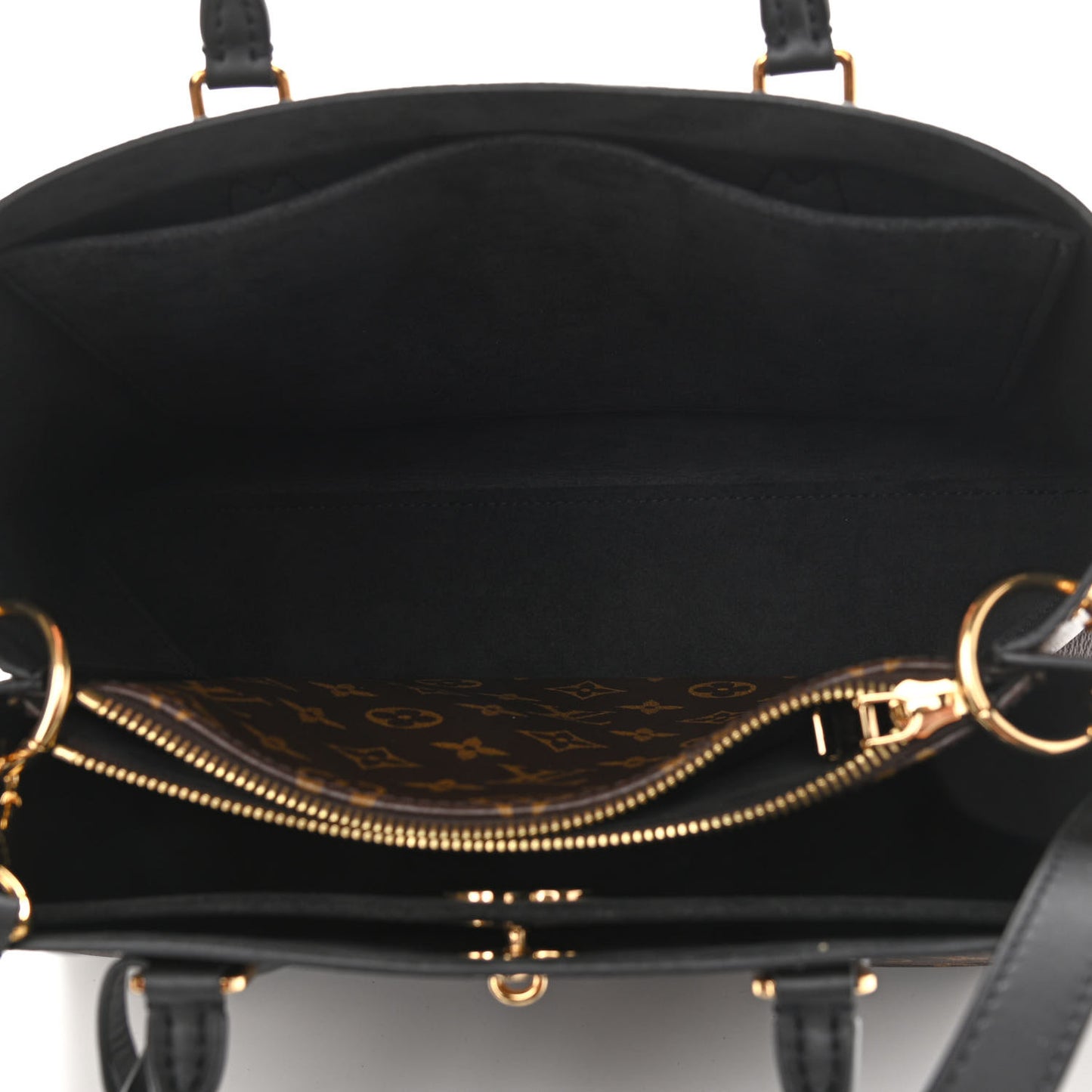 Monogram Flower Tote Black