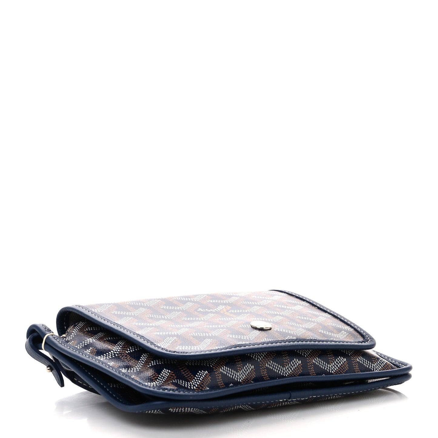 Goyardine Plumet Wallet Clutch Navy Navy