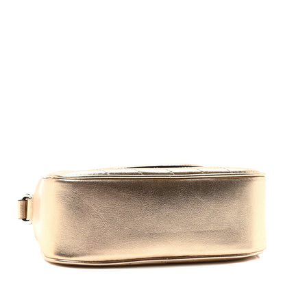 Gucci Metallic Sakai Be Green Calfskin Diagonal Stitched Small Blondie Shoulder Bag Golden Beige 4 of 10
