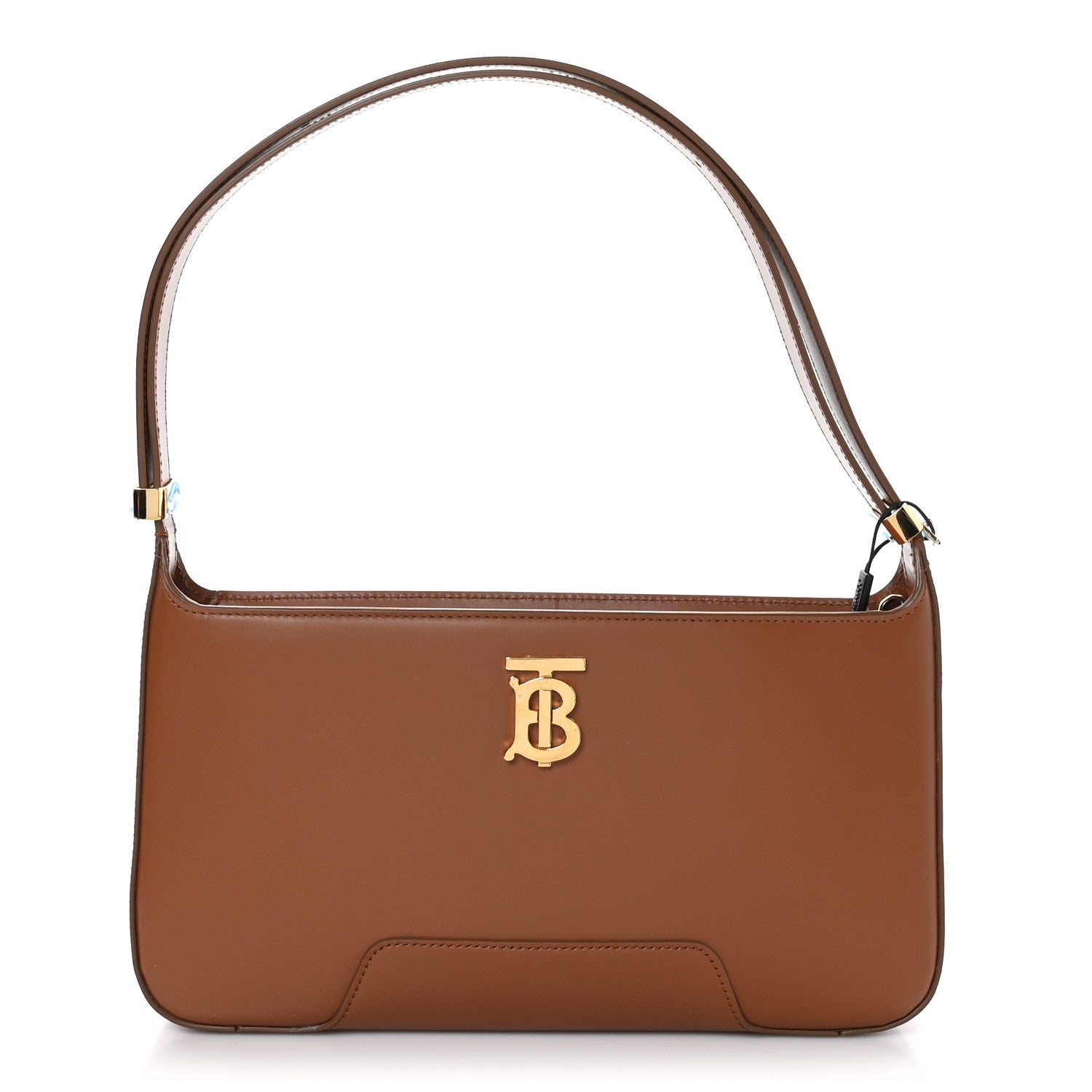 Burberry Smooth Calfskin TB Shoulder Bag Warm Tan 1 of 9