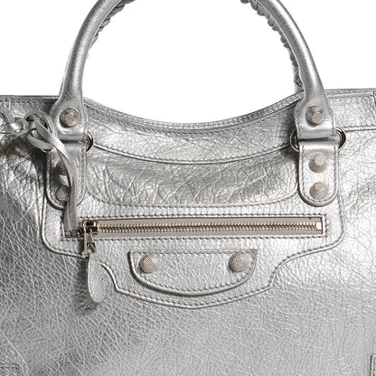 Balenciaga Agneau Giant 12 Silver Hardware City Gris Aluminum 3 of 14