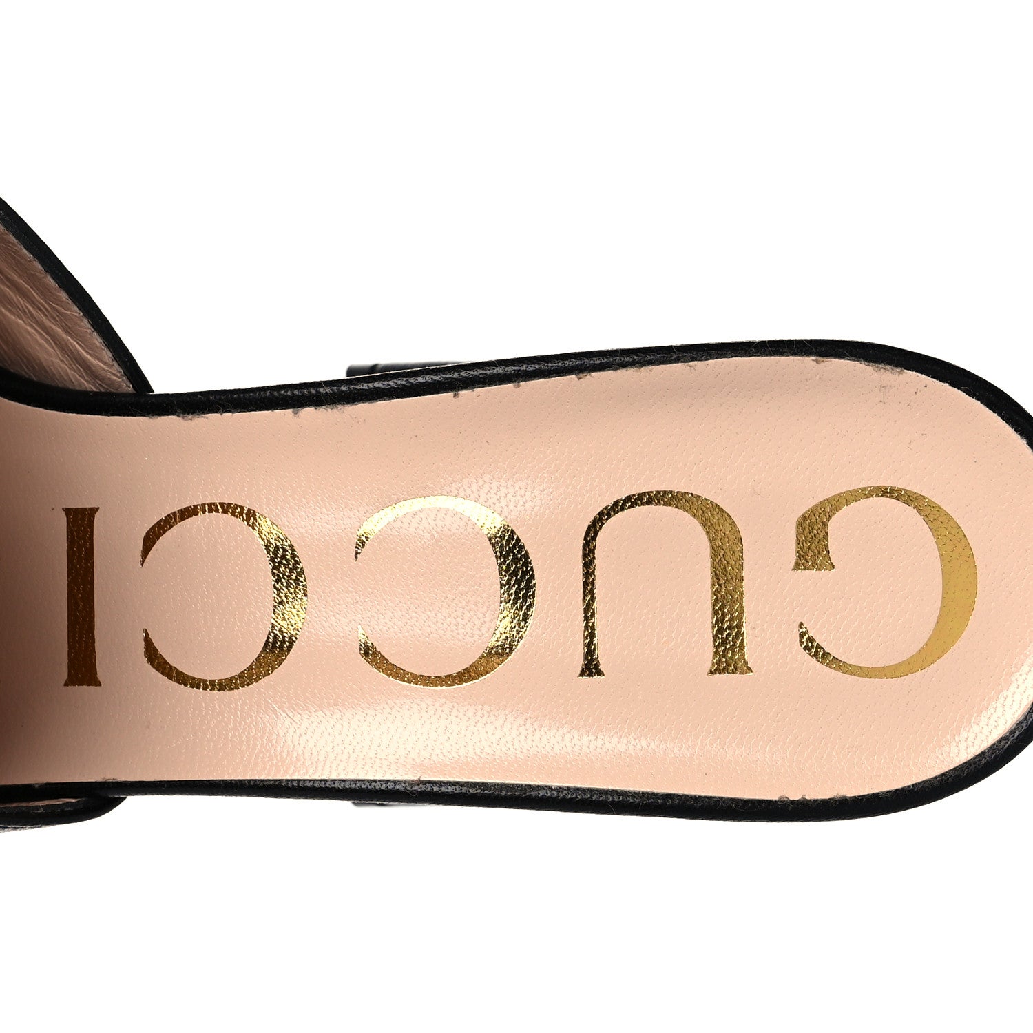Gucci Nappa Horsebit 75mm Slide Sandals 35.5 Black 7 of 9