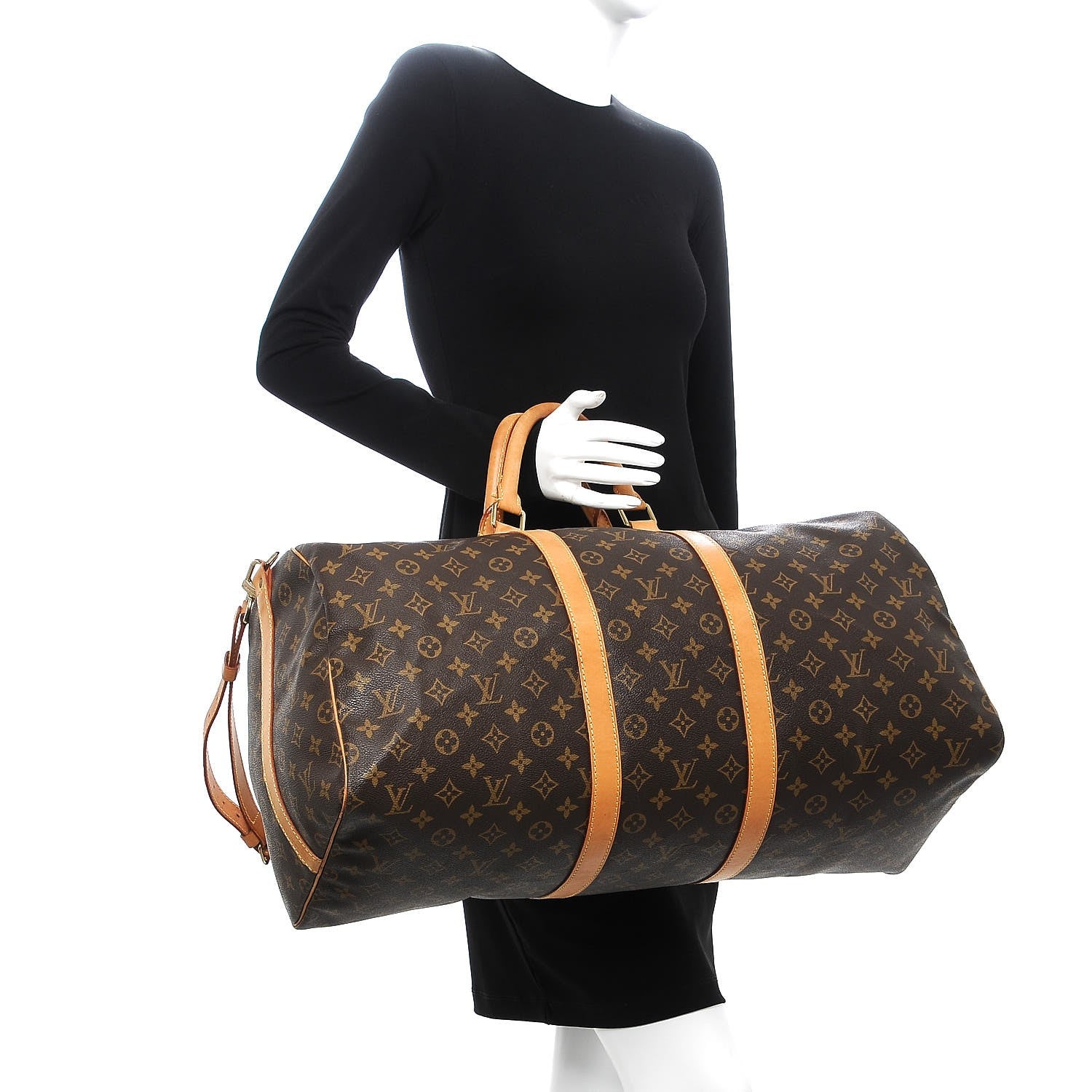 Louis Vuitton Monogram Keepall Bandouliere 55 3 of 21