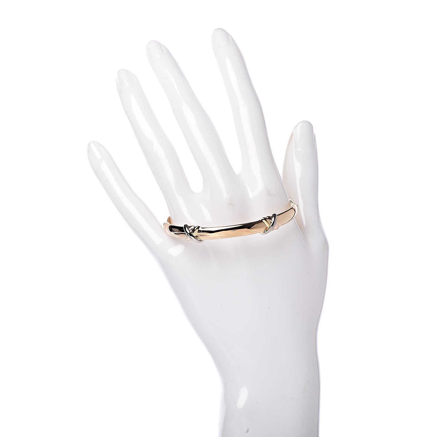 Cartier 18K Pink Yellow White Gold Trinity LOVE Bracelet 16 2 of 5