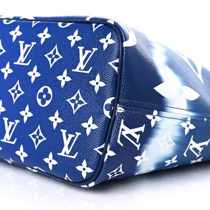 Louis Vuitton Monogram Escale Neverfull MM Blue 10 of 14