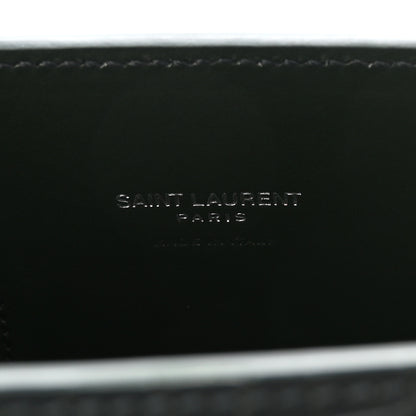 Saint Laurent Calfskin Crocodile Embossed Nano Sac De Jour Dark Green 6 of 10