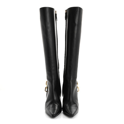 Louis Vuitton Calfskin Sparkle High Boot 37 Black 2 of 10