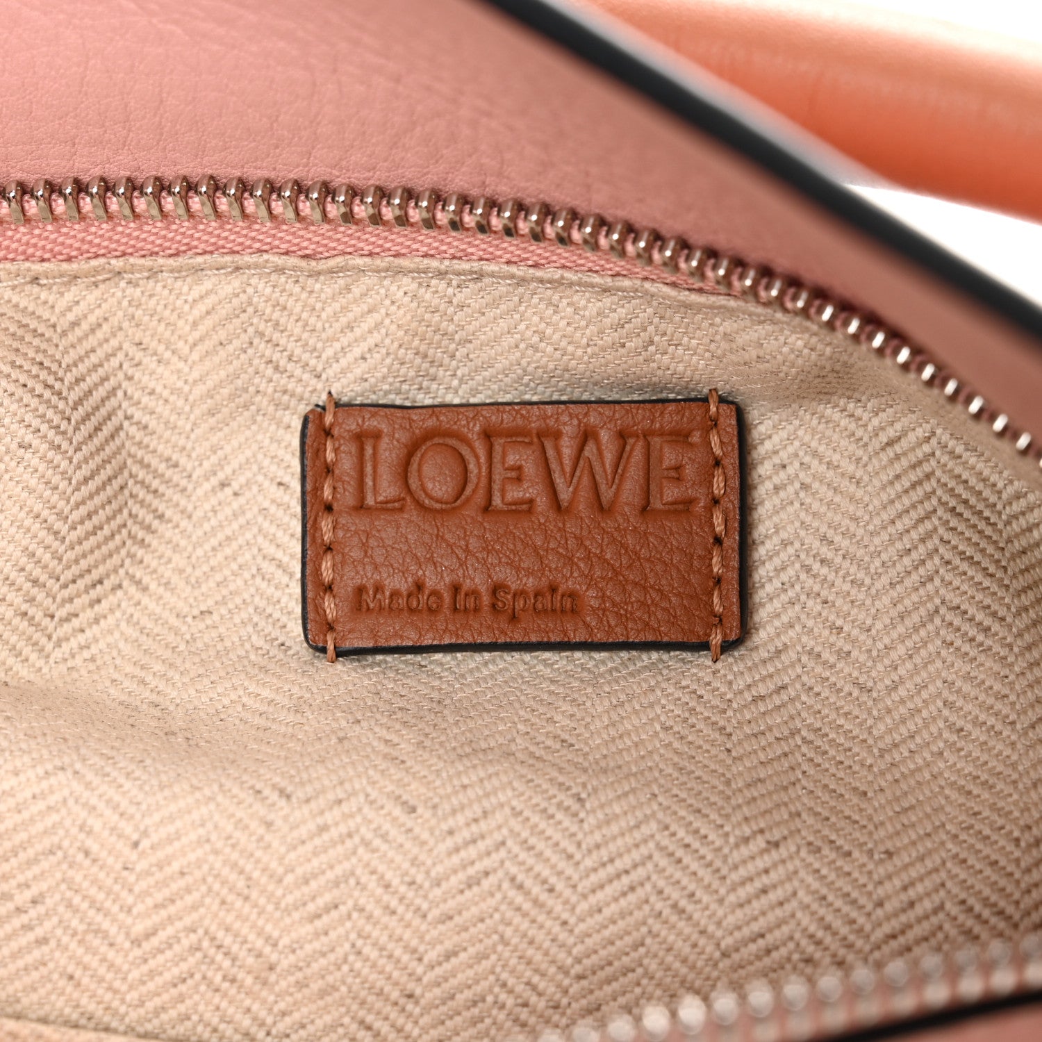 Loewe Calfskin Small Puzzle Bag Soft Pink Tan White 6 of 9