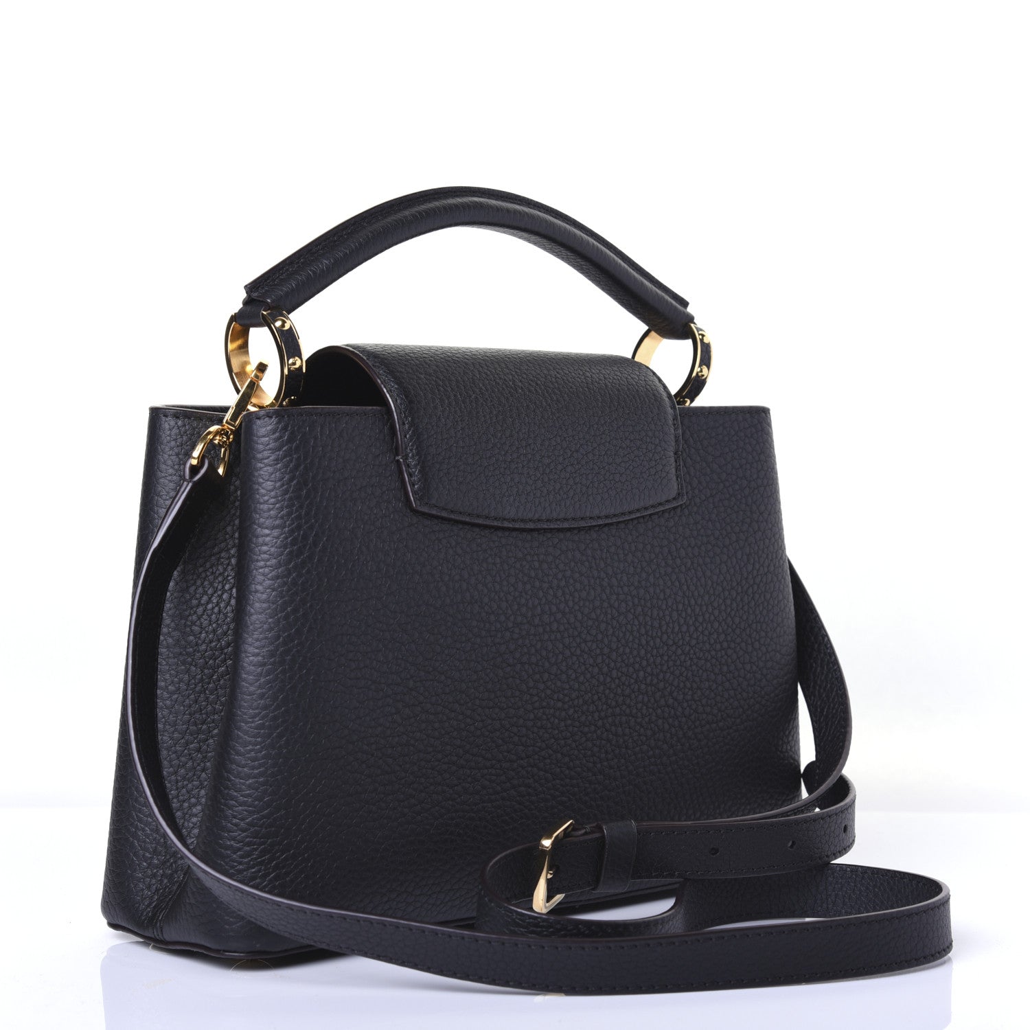 Louis Vuitton Taurillon Capucines BB Black 3 of 12