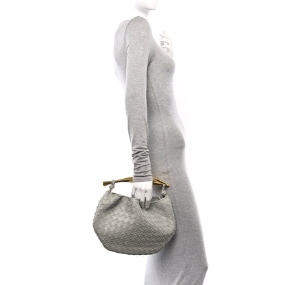Bottega Veneta Nappa Intrecciato Sardine Bag Agate Grey 2 of 11