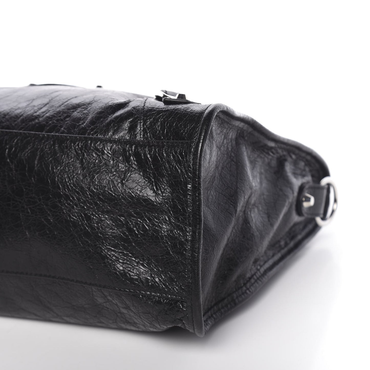Agneau Classic Silver Hardware City Black