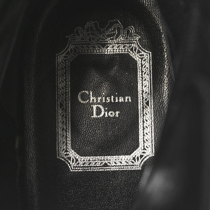 Christian Dior Patent Calfskin Rebelle Lace Up Boots 38.5 Black 9 of 9