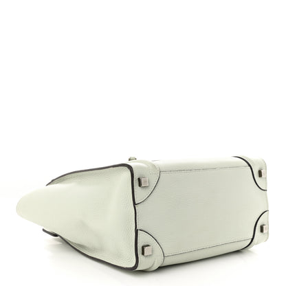 Celine Drummed Calfskin Micro Luggage Lune 4 of 13