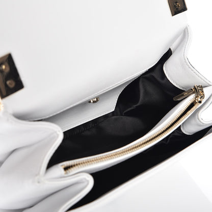 Versace Nappa Palazzo Sultan Shoulder Bag White 5 of 7