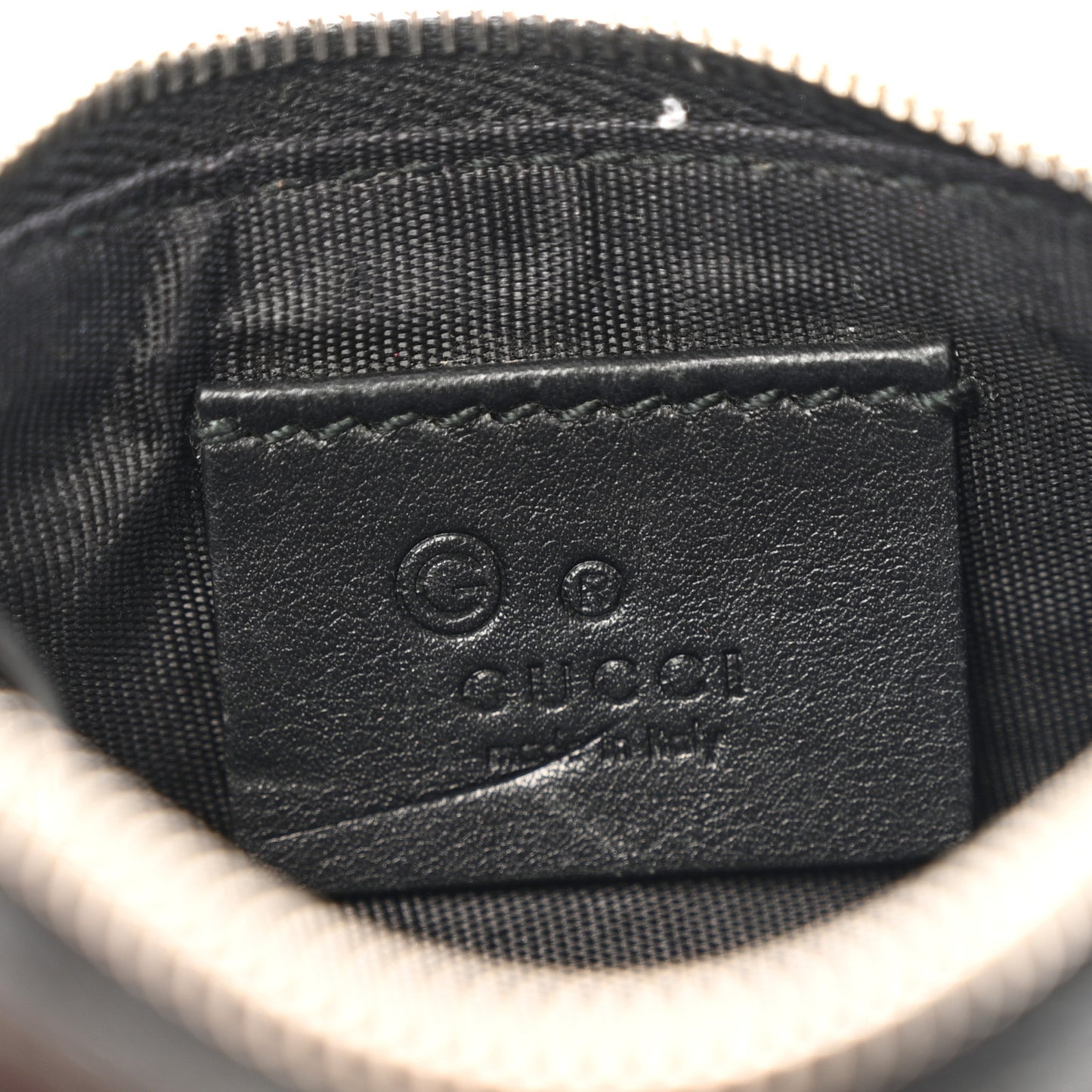 Microguccissima Key Ring Coin Case Black