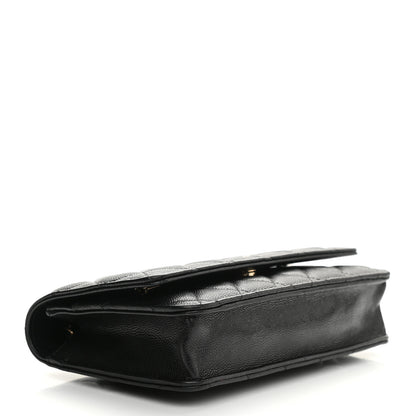 Chanel Caviar Quilted Wallet On Chain WOC Black 4 of 12